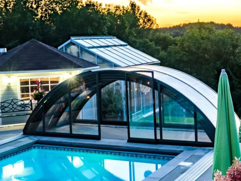 پوشش دور استخر پلی کربنات